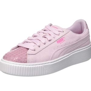 Puma Suede Platform Winsome Lowtop Sneaker Shoe Size 7 Lilac Orchid